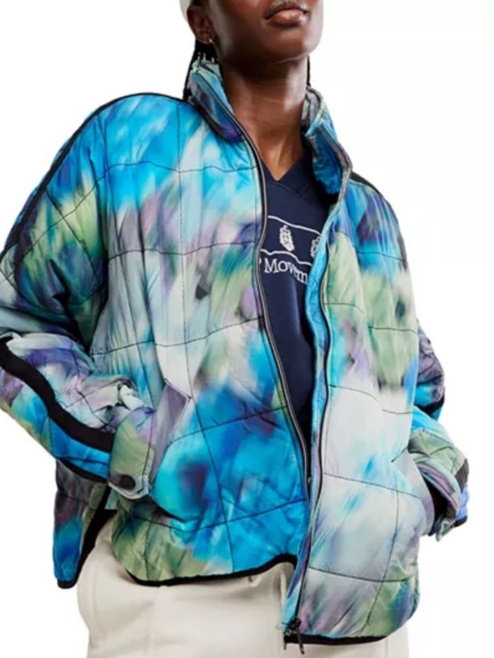 FP Movement Free People Pippa Packable Printed Puffer PrimaLoft Insulated Jacket